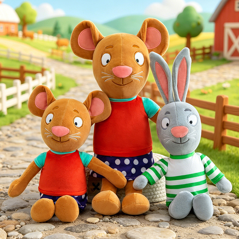 Kids Education Movies - 30/60cm Kawaii Pip ve Posy Peluş