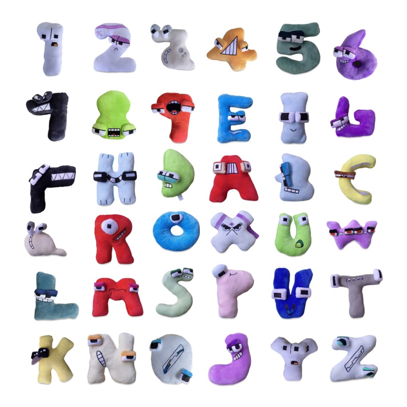 Kids Education Movies - 26 Parça Alfabe ve Sayı Peluş