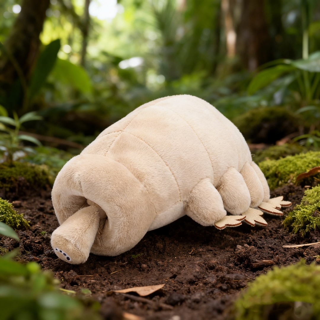 Kids Education Movies - Su Ayısı Tardigrade Peluş Oyuncak Yumuşak