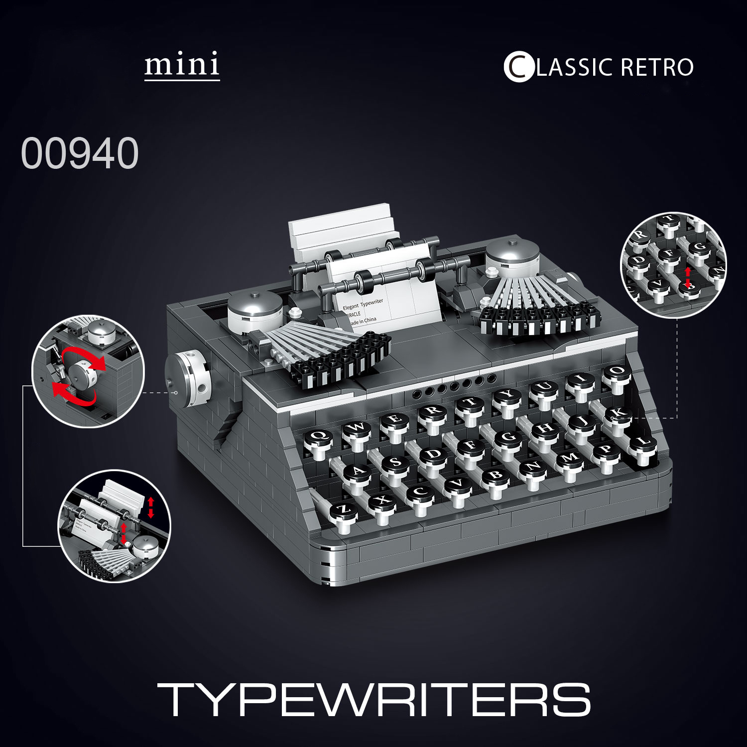 00940 Retro Mekanik Yazıcı Yap - Kids Education Desk incelemesi ve fiyatı