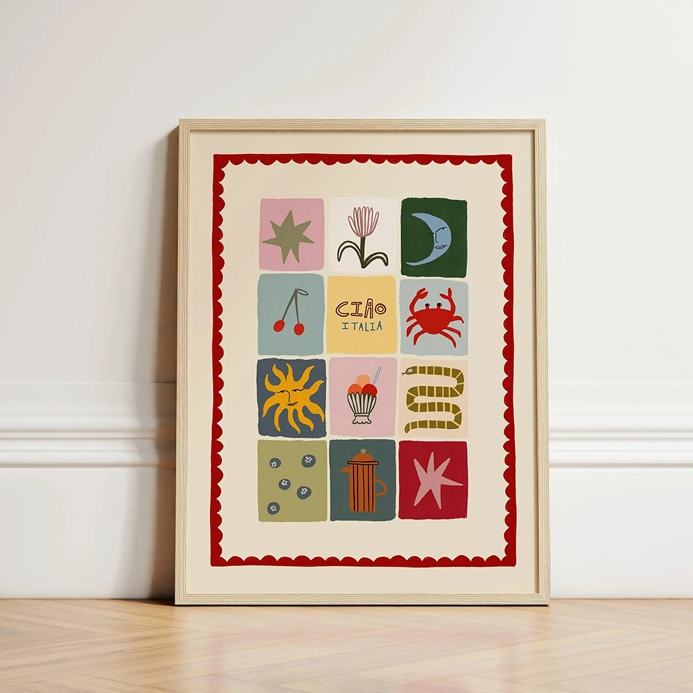 Patchwork Baskı Çocuklar Duvar - Kids Educational Poster incelemesi ve fiyatı