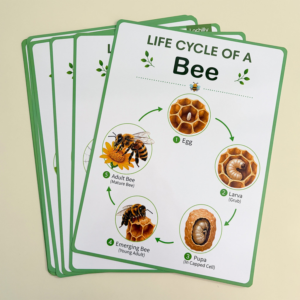 8 Adet Doğa Yaşam Döngüsü Eğit - Kids Educational Poster incelemesi ve fiyatı