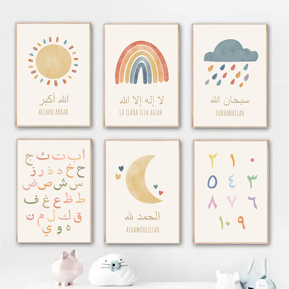 İslam Alhamdulillah Güneş Bulu - Kids Educational Poster incelemesi ve fiyatı