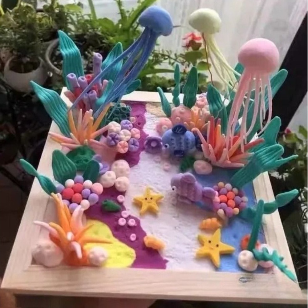 Kendin Yap 3D Kil Canavar Resi - Kids Education Desk incelemesi ve fiyatı
