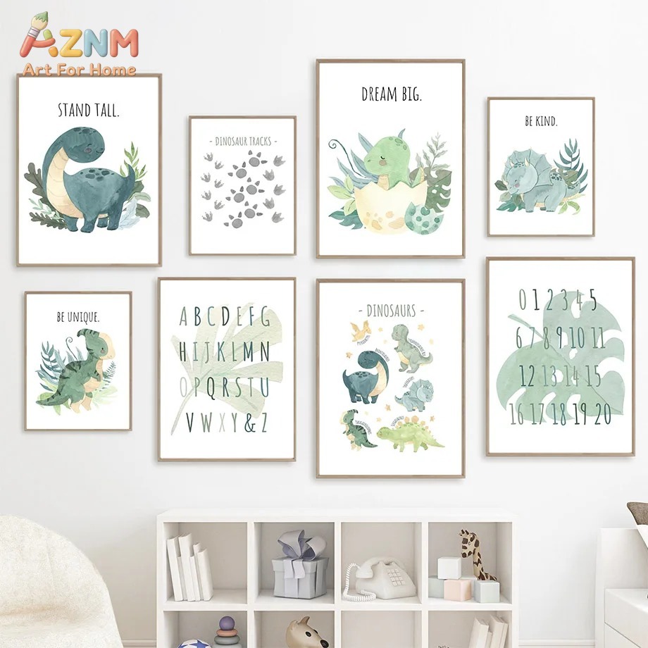 AZNM Suluboya Dinozor Alfabe S - Inspirational Kids Education Quotes incelemesi ve fiyatı