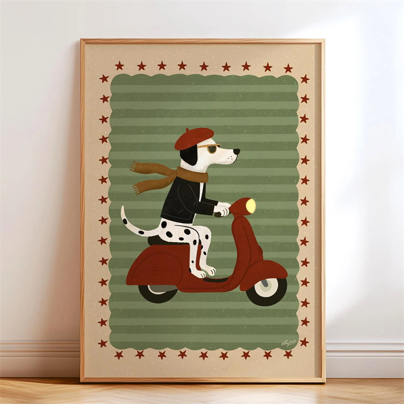 İlginç Kaykay Köpek Dachshund  - Kids Educational Poster incelemesi ve fiyatı