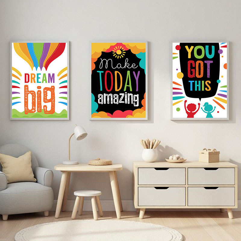 Renkli Sevimli Rüya Büyük Tırn - Inspirational Kids Education Quotes incelemesi ve fiyatı